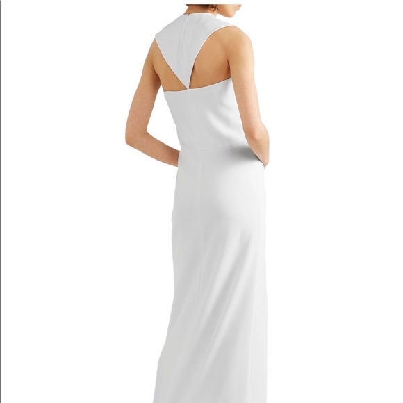 Givenchy White Gown with Black Velvet Panels - Picture 3 of 5